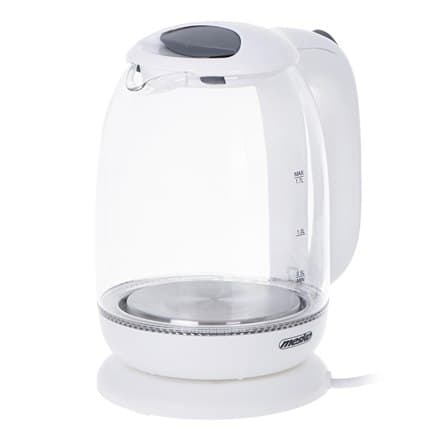 Mesko | Kedel | MS 1302w | Elektrisk | 2200 W | 1,7 L | Glas | 360° rotationsbase | hvid