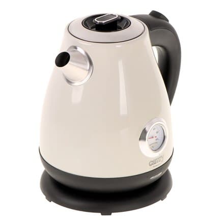 Camry | Kedel med termometer | CR 1344 | Elektrisk | 2200 W | 1,7 L | Rustfrit stål | 360° rotationsbase | Fløde