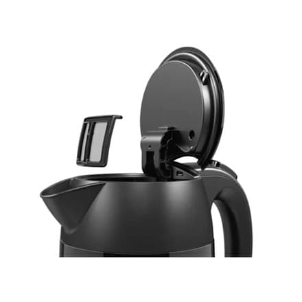 Bosch | Vedenkeitin | DesignLine TWK3P423 | Sähkö | 2400 W | 1,7 L | Ruostumaton teräs | 360° pyörivä alusta | Mustaksi kiillotettu