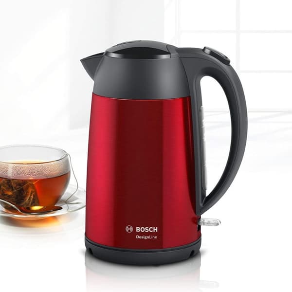 Bosch | Vedenkeitin | DesignLine TWK3P424 | Sähkö | 2400 W | 1,7 L | Ruostumaton teräs | 360° pyörivä alusta | Ed