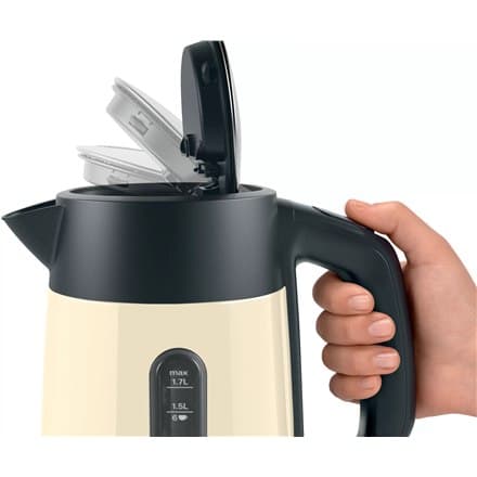 Bosch | Vedenkeitin | TWK4P437 | Sähkö | 2400 W | 1,7 L | Ruostumaton teräs | Beige