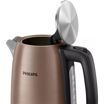 Philips | Kedel | HD9355/92 Viva Collection | Elektrisk | 1740-2060 W | 1,7 L | Rustfrit stål | 360° rotationsbase | Kobber