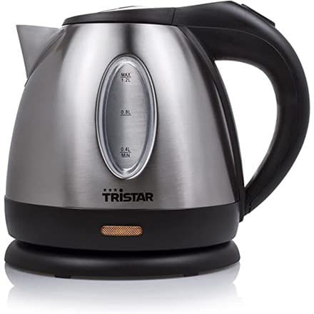 Tristar | Kande Kedel | WK-1323 | Standard | 1500W | 1,2 L | Rustfrit stål | 360° rotationsbase | Sølv