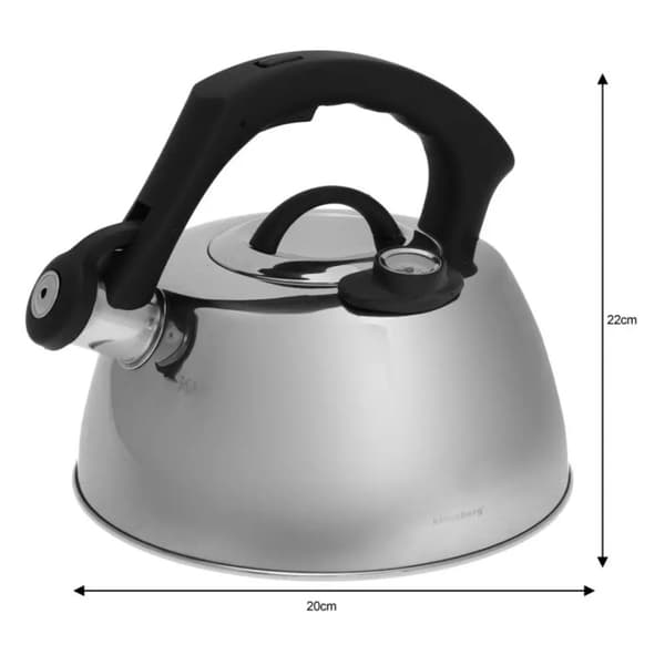 TERÄKSINEN VEDENKATU LÄMPÖMITTARILLA 3L KLAUSBERG KB-7370