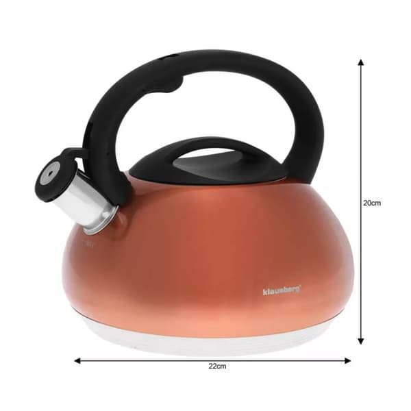 KLAUSBERG KEDEL MED FLØJTE 2,7L KB-7385 KOBBER