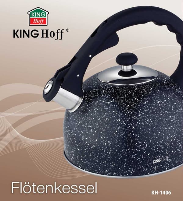 KEDEL MED FLØJTE 2,6L KINGHOFF KH-1406 MARMOR