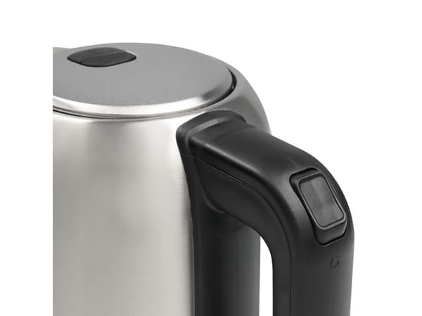 Tristar WK-1344, 1,7 l, 2200 W, Svart, Silver, Rostfritt stål, Vattennivå indikator, Överhettningsskydd