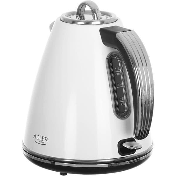 Vattenkokare Adler AD 1341 Vit Rostfritt stål 2200 W 1,5 L