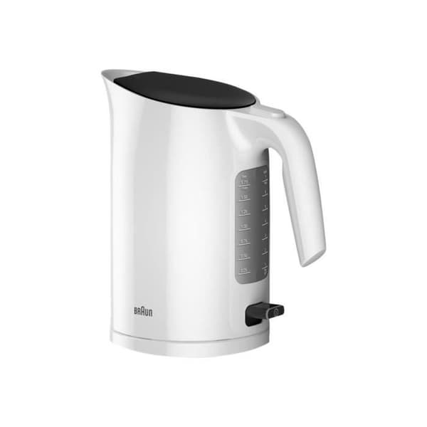 BRAUN PurEase WK 3100 WH vattenkokare - 1,7L - 2200W - Vit - Sladdlös och anti-kalk