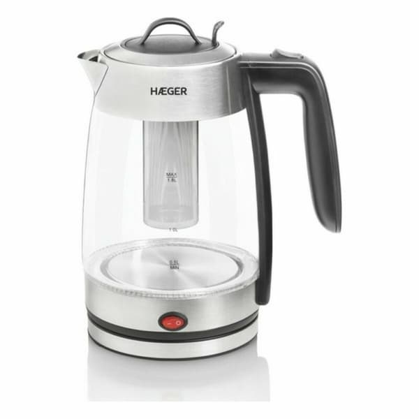 Vandkedel og Elektrisk Tekedel Haeger EK-22F.020A Hvid Rustfrit stål 2200 W