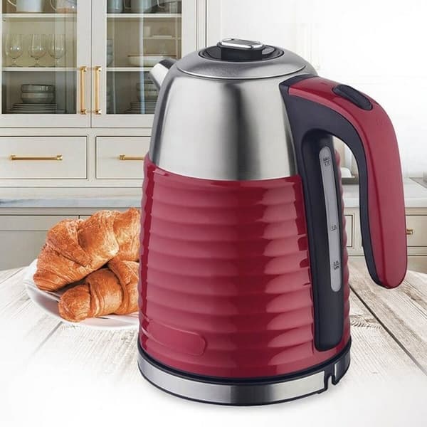 Vattenkokare Feel Maestro MR-051 Svart Röd 2200 W 1,7 L