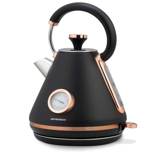 Vedenkeitin lämpömittarilla 1,7L Berdsen BD-701 musta