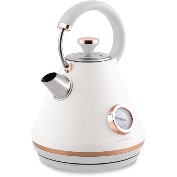 Elkedel med termometer 1,7L Berdsen BD-701 hvid