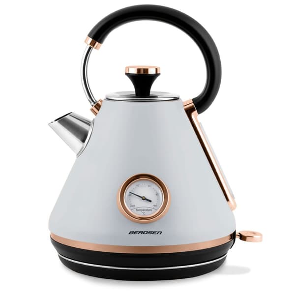 Elkedel med termometer 1,7L Berdsen BD-701 grå