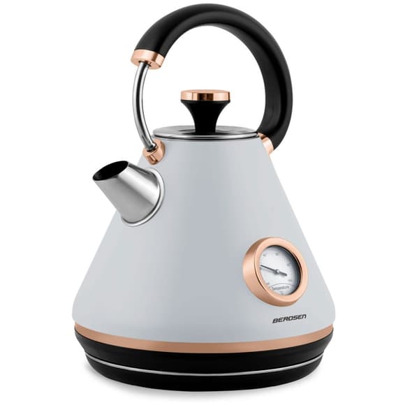 Elkedel med termometer 1,7L Berdsen BD-701 grå