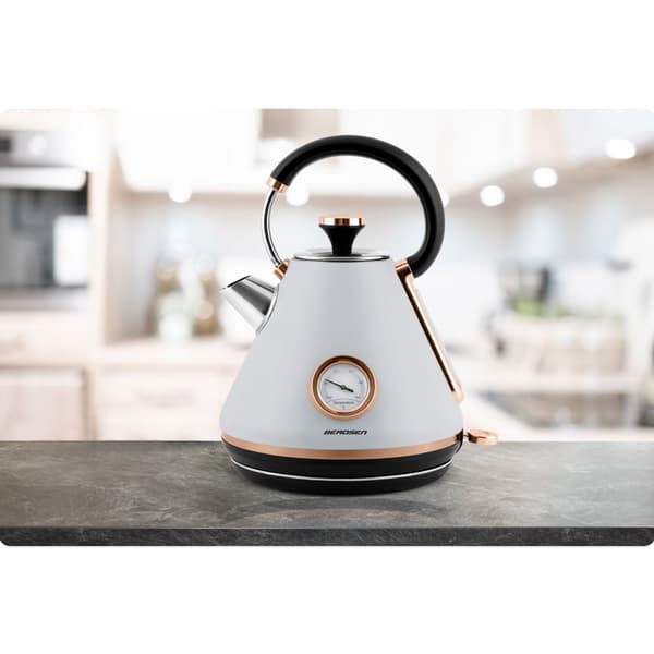 Elkedel med termometer 1,7L Berdsen BD-701 grå