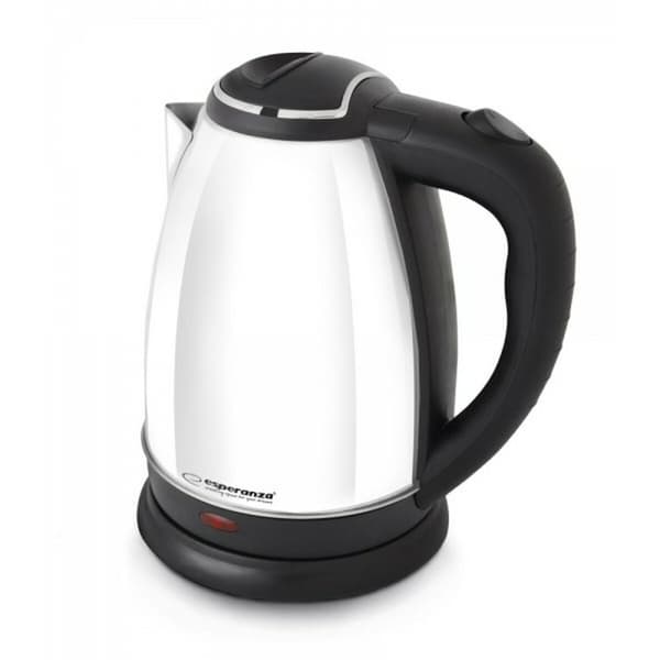 Vattenkokare Esperanza EKK113W Vit Svart Rostfritt stål Plast 1800 W 1,8 L