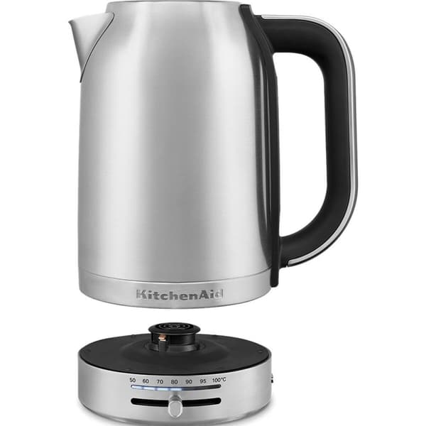 Vattenkokare KitchenAid 5KEK1701ESX Grå plástico,acero inoxidable 2400 W 1,7 L (1 antal)
