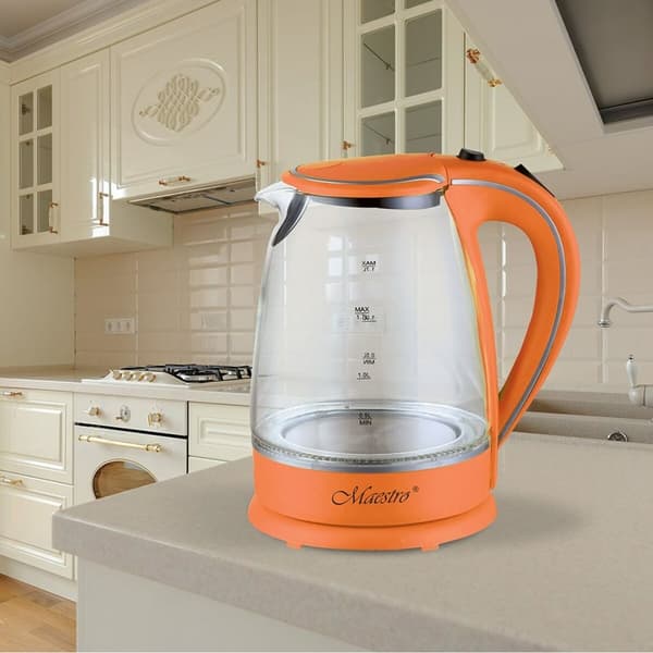 Vattenkokare Feel Maestro MR-064 Orange Transparent Glas 2000 W 1,7 L
