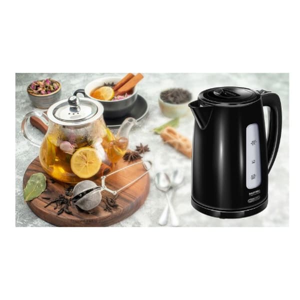 Vattenkokare Mpm MCZ-112 Svart Rostfritt stål 2200 W 1,7 L