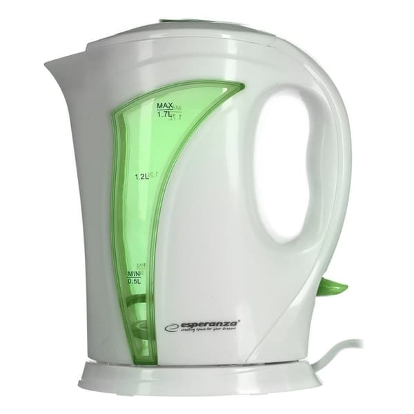 Vattenkokare Esperanza EKK018G Vit Grön Multicolour Plast 2200 W 1,7 L