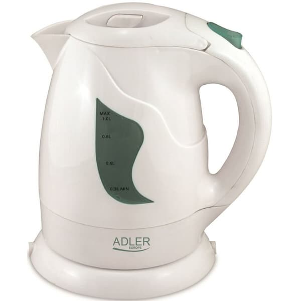 Elektrisk vattenkokare och tekanna Adler AD 08w Vit 850 W 1 L