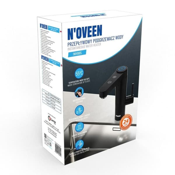 Kedel N'oveen PODGRZEWACZ IWH965 Sort Rustfrit stål 3600 W 3000 W