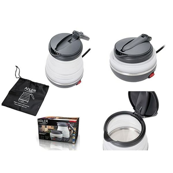 Kedel Adler AD 1279 Hvid Sort Plastik 750 W 0,6 L