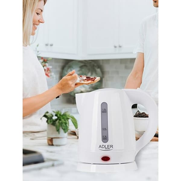 Kedel Adler AD 1272 Hvid Hasselnød Plastik 1600 W 1 L