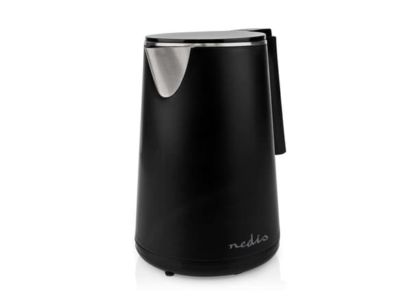 Nedis KAWK360EBK, 1 l, 1500 W, Svart, Metall, Plast, Vattennivå indikator