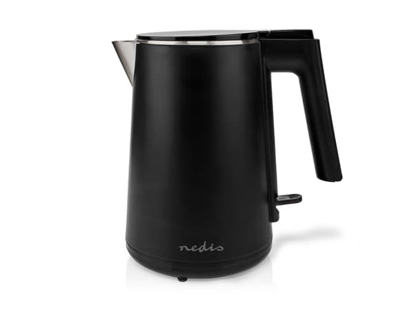 Nedis KAWK360EBK, 1 l, 1500 W, Svart, Metall, Plast, Vattennivå indikator