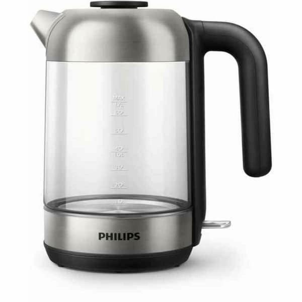 Vattenkokare Philips HD9339/80 Svart Grå 2200 W 1,7 L Rostfritt stål Stål