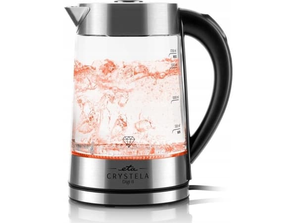 ETA Crystela Digi II 5154 9000 - Kjele - 1.7 liter - 2.2 kW - glass