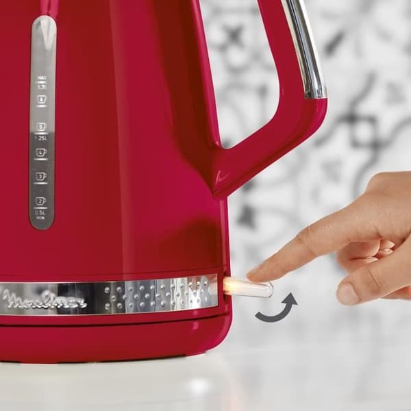MOULINEX BY320510 Soleil sladdlös vattenkokare, 1,7 l kapacitet, 360° vridbar bas, dold motstånd, 2 vattennivåer