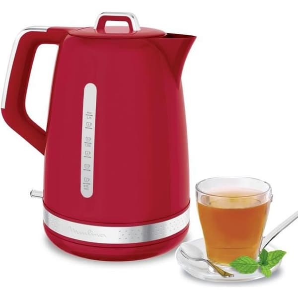 MOULINEX BY320510 Soleil sladdlös vattenkokare, 1,7 l kapacitet, 360° vridbar bas, dold motstånd, 2 vattennivåer
