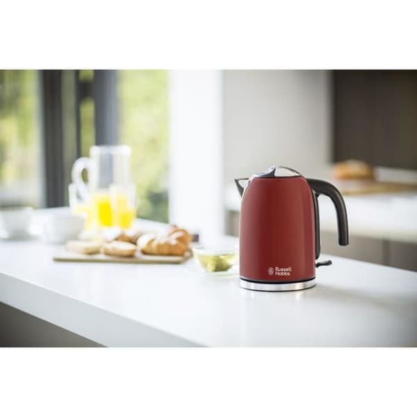 Vattenkokare - RUSSELL HOBBS - 20412-70 - Röd - 2400W - 1,7L - Snabbkokningszoner - Anti-kalkfilter