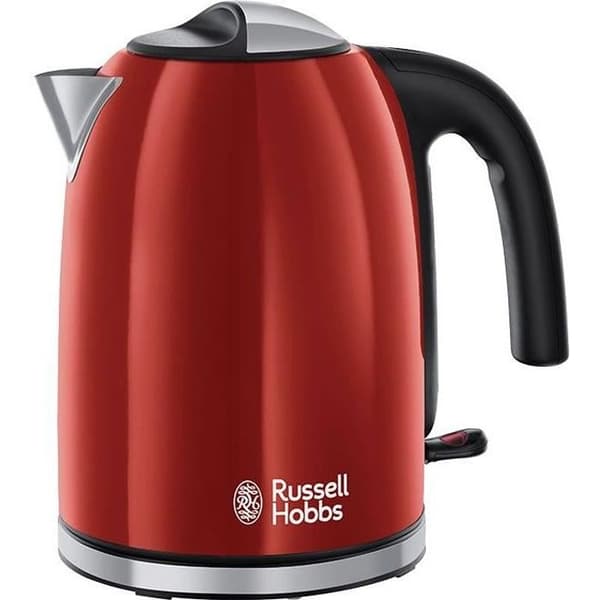 Vattenkokare - RUSSELL HOBBS - 20412-70 - Röd - 2400W - 1,7L - Snabbkokningszoner - Anti-kalkfilter