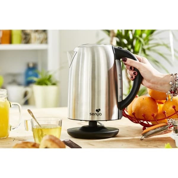 SENYA elektrisk vattenkokare i rostfritt stål 1,7L - Justerbar temperatur 2200W - Easy Tea