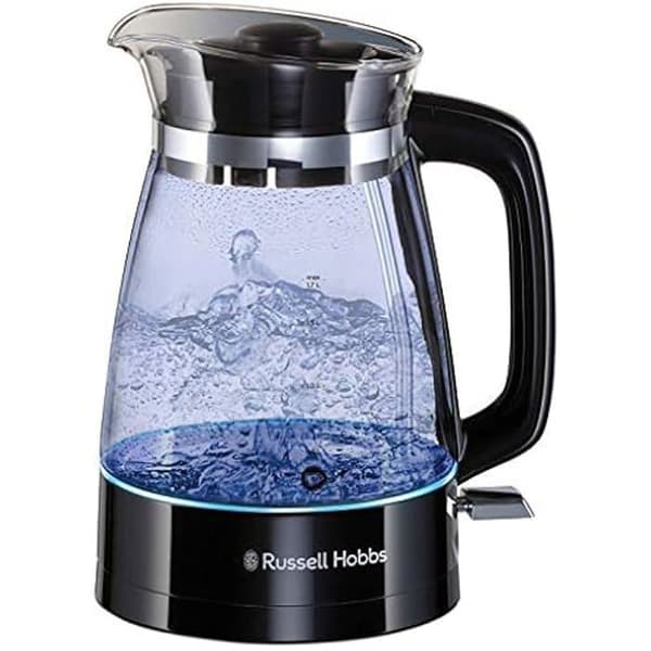 Elektrisk vattenkokare i glas - RUSSELL HOBBS - Classic - 2400 W - 1,7 L - Intern belysning