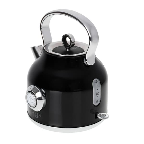 Kedel Adler AD 1346b Sort Sølvfarvet Rustfrit stål 1850-2200 W 1,7 L