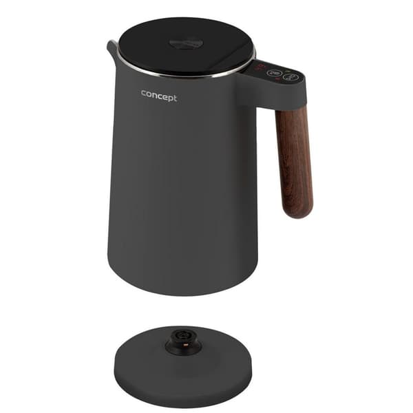 Vattenkokare Concept RK3305 Mörkgrå Trä 1850-2200 W 1,5 L