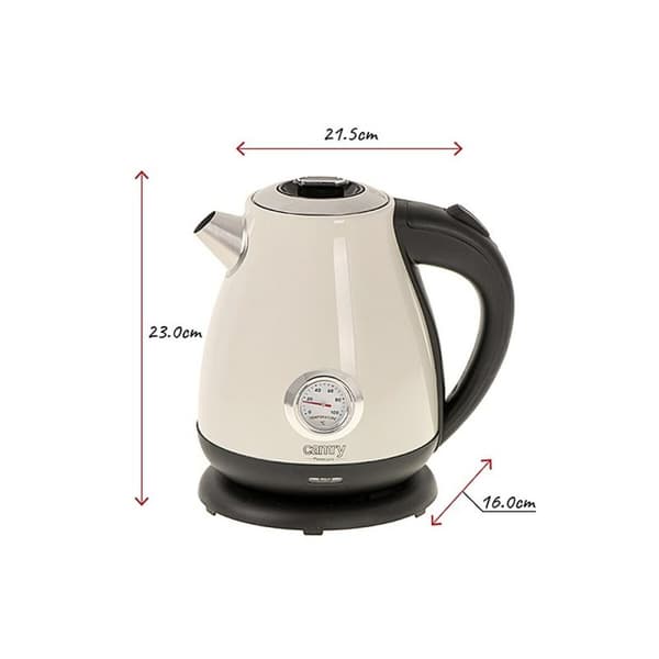 Vattenkokare Adler AD 1344c Kräm 2200 W 1850 W 1,7 L