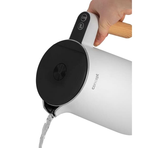 Vattenkokare Concept RK-3300 Vit 2200 W 1,5 L Rostfritt stål