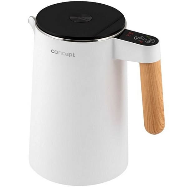 Vattenkokare Concept RK-3300 Vit 2200 W 1,5 L Rostfritt stål
