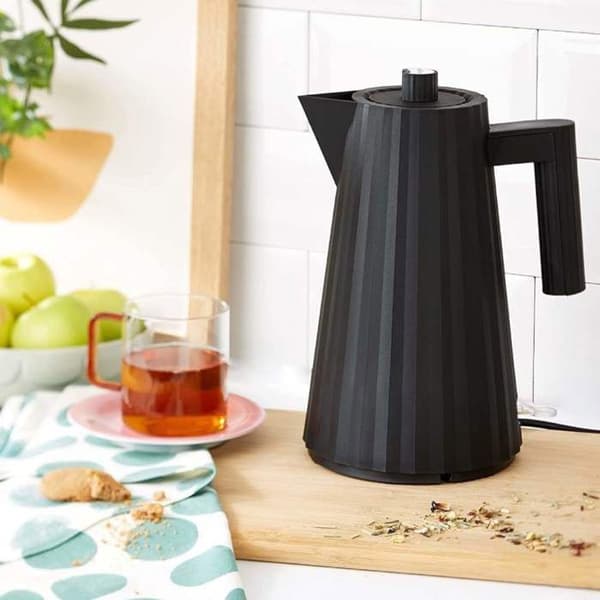 Elkanna - Alessi - MDL06 B - Termoplastisk resin - Svart - Europeisk kontakt