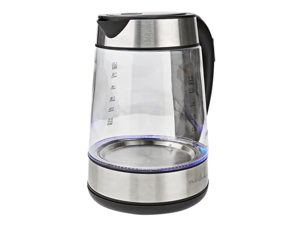 Nedis - Vattenkokare - 1.7 liter - 2.2 kW - genomskinlig