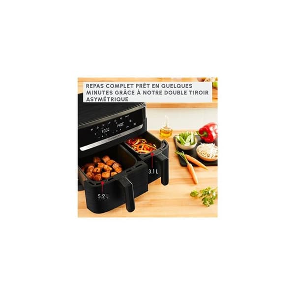 Moulinex oljefri fritös Moulinex Air Fryer Easy Fry Dubbel 2 lådor EZ901N20