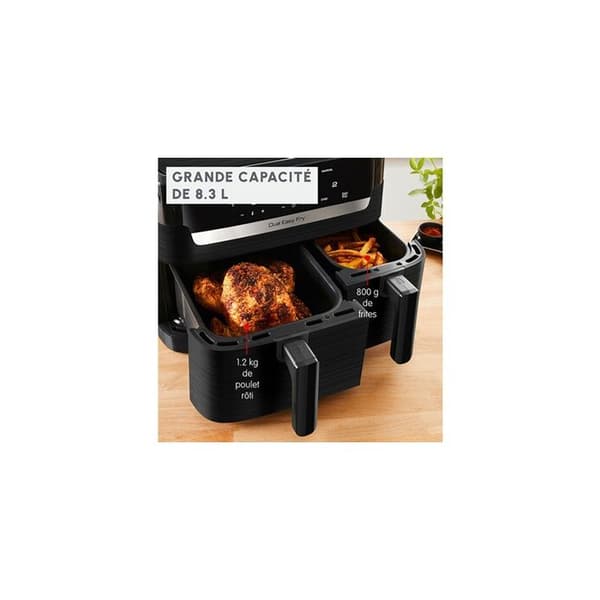 Moulinex oljefri fritös Moulinex Air Fryer Easy Fry Dubbel 2 lådor EZ901N20