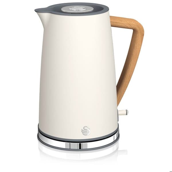 Elektrisk vattenkokare 1,7L Ultrasnabb sladdlös modern design Nordic SWAN SK14610WHTNEU2200WBlanco 40869