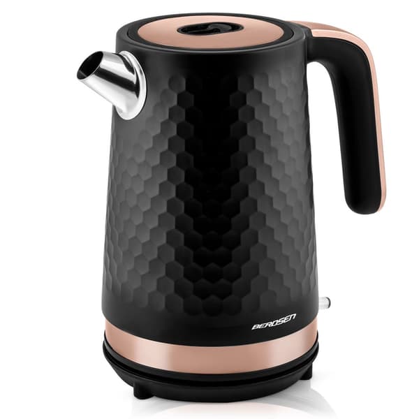 Elkedel 1,7l Berdsen BD-705 sort og kobber